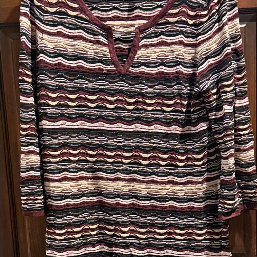 White House Black Market Multicolor Patterned Tunic